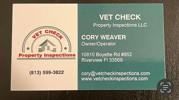 Cory Weaver - Vet Check Inspections